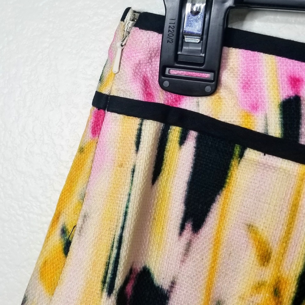TABITHA Rain Poppy Watercolor Skirt A-line - Picture 4 of 5